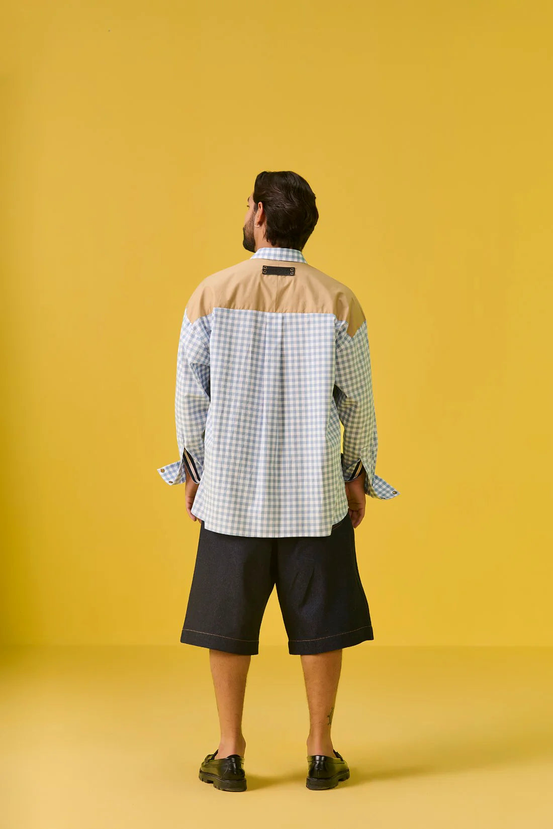 ZING (Blue and White Checks with Khaki)